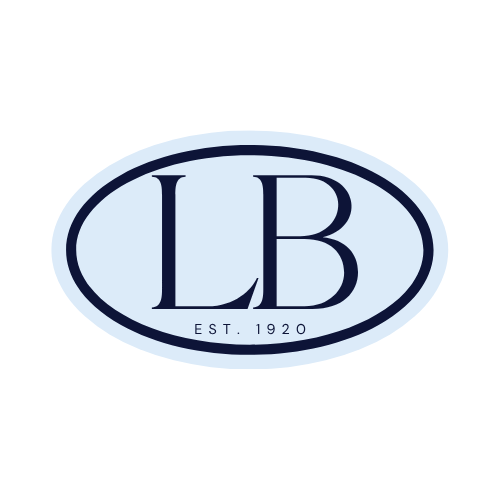Lake Burton classic monogram LB logo sticker