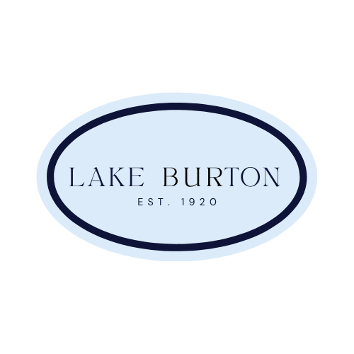 Lake Burton classic monogram logo sticker